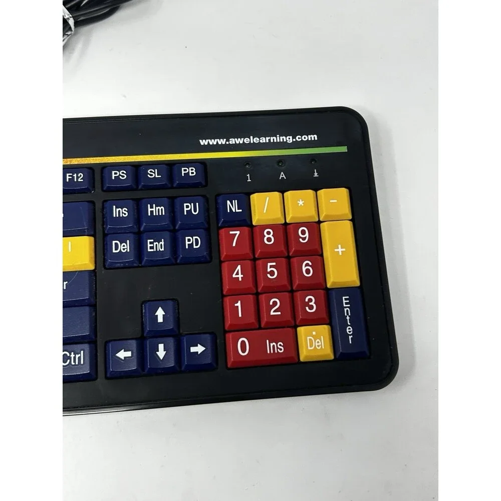 AWE Learning Color Coded Kids Keyboard USB LB2B-AWE Educational Early Literacy
